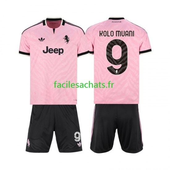 Maillot Juventus Randal Kolo Muani 9 2026-2027 Extérieur Enfant MC