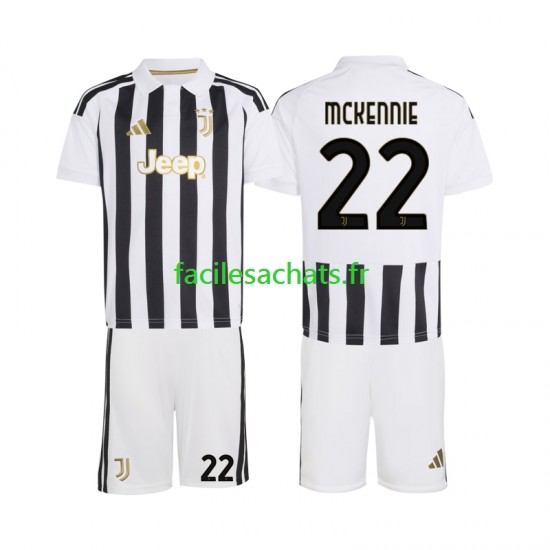 Maillot Juventus Weston McKennie 22 2026-2027 Domicile Enfant MC
