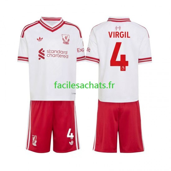 Maillot Liverpool Virgil van Dijk 4 2026-2027 Extérieur Enfant MC