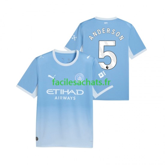 Maillot Manchester City Elliot Anderson 5 2026-2027 Domicile Homme MC