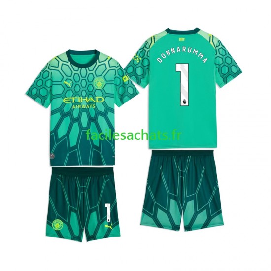 Maillot Manchester City Gianluigi Donnarumma 1 2026-2027 Gardien Domicile Enfant MC