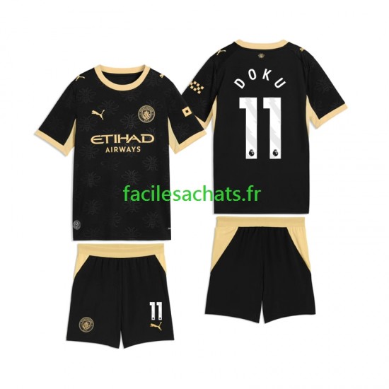 Maillot Manchester City Jeremy Doku 11 2026-2027 Extérieur Enfant MC
