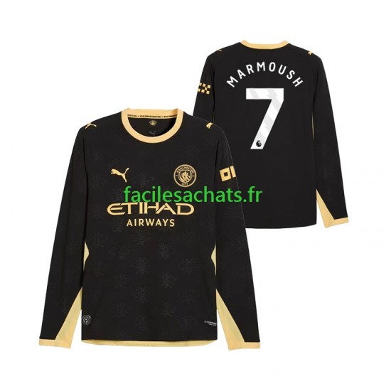 Maillot Manchester City Omar Marmoush 7 2026-2027 Extérieur Homme ML