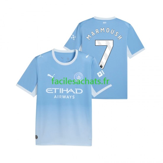 Maillot Manchester City Omar Marmoush 7 2026-2027 Domicile Homme MC
