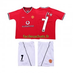 Maillot Manchester United BECKHAM 7 Retro 2000 2002 Domicile Enfant MC Maillot Manchester United BECKHAM 7 Retro 2000 2002 Domicile Enfant MC