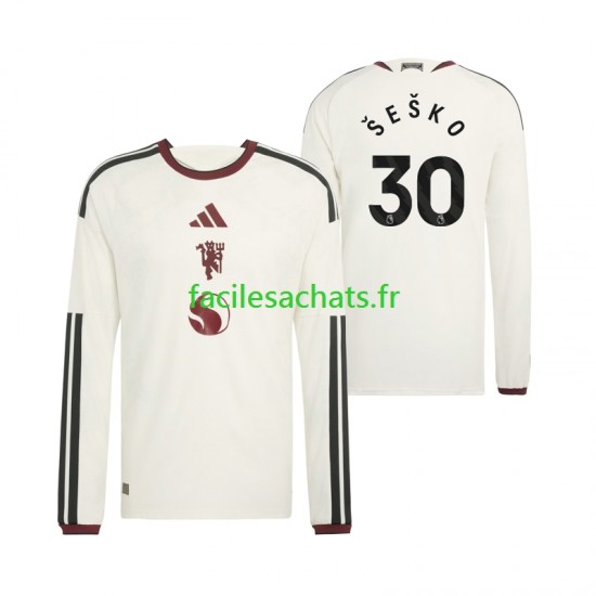 Maillot Manchester United Benjamin Sesko 30 2026-2027 3ème Homme ML