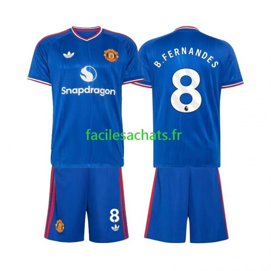 Maillot Manchester United Bruno Fernandes 8 2026-2027 Extérieur Enfant MC