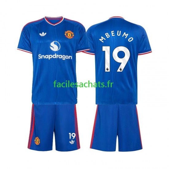 Maillot Manchester United Bryan Mbeumo 19 2026-2027 Extérieur Enfant MC