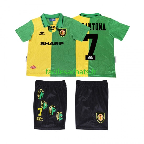 Maillot Manchester United CANTONA 7 Retro 1992 1994 3ème Enfant MC