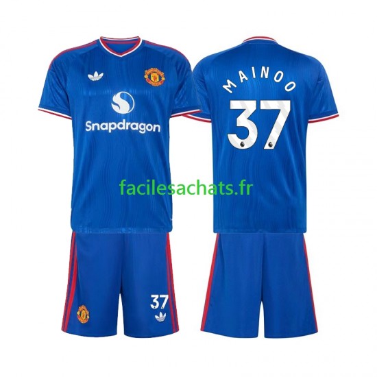 Maillot Manchester United Kobbie Mainoo 37 2026-2027 Extérieur Enfant MC