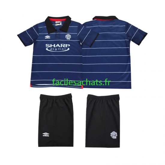 Maillot Manchester United Retro 1999 2000 Extérieur Enfant MC