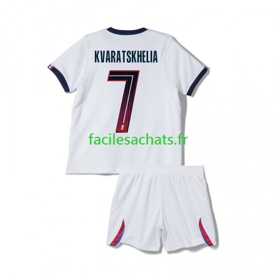 Maillot Paris Saint-Germain Khvicha Kvaratskhelia 7 2026-2027 Extérieur Enfant MC