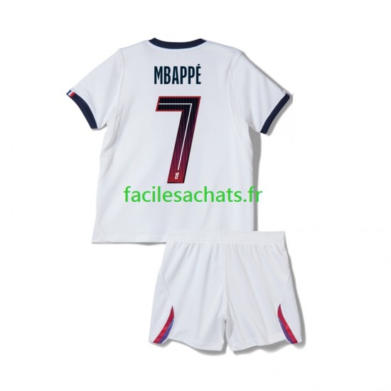 Maillot Paris Saint-Germain Kylian Mbappe 7 2026-2027 Extérieur Enfant MC