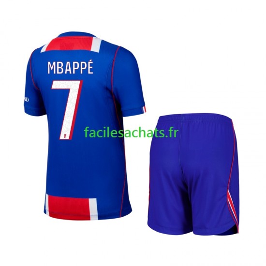 Maillot Paris Saint-Germain Kylian Mbappe 7 2026-2027 Domicile Enfant MC