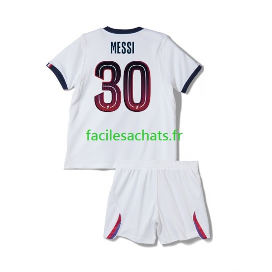 Maillot Paris Saint-Germain Lionel Messi 30 2026-2027 Extérieur Enfant MC