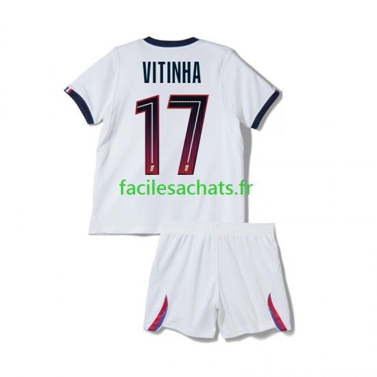 Maillot Paris Saint-Germain Vitinha 17 2026-2027 Extérieur Enfant MC