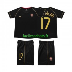 Maillot Portugal Cristiano Ronaldo 17 Retro 2006 Extérieur Enfant MC
