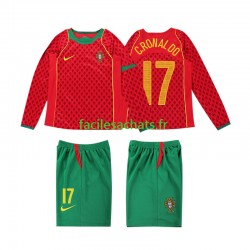 Maillot Portugal Cristiano Ronaldo 17 Retro 2004 Domicile Enfant ML