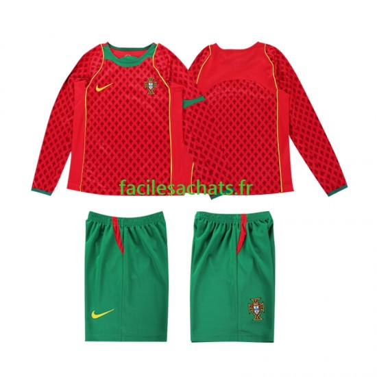 Maillot Portugal Retro 2004 Domicile Enfant ML
