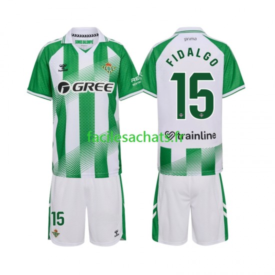 Maillot Real Betis Fidalgo 15 2026-2027 Domicile Enfant MC