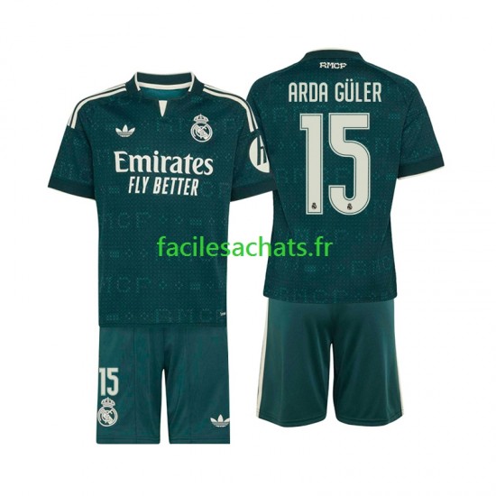 Maillot Real Madrid Arda Guler 15 2026-2027 Extérieur Enfant MC