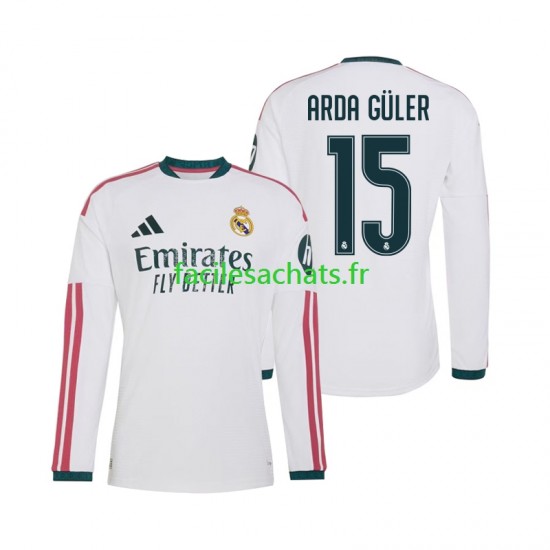 Maillot Real Madrid Arda Guler 15 2026-2027 Domicile Homme ML