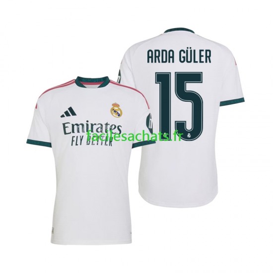 Maillot Real Madrid Arda Guler 15 2026-2027 Domicile Homme MC