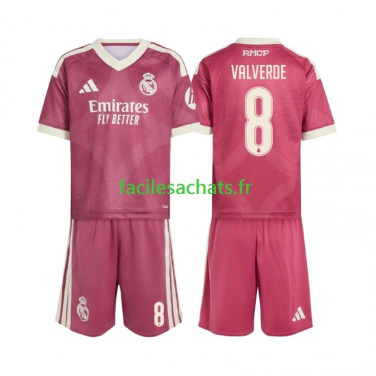 Maillot Real Madrid Federico Valverde 8 2026-2027 3ème Enfant MC