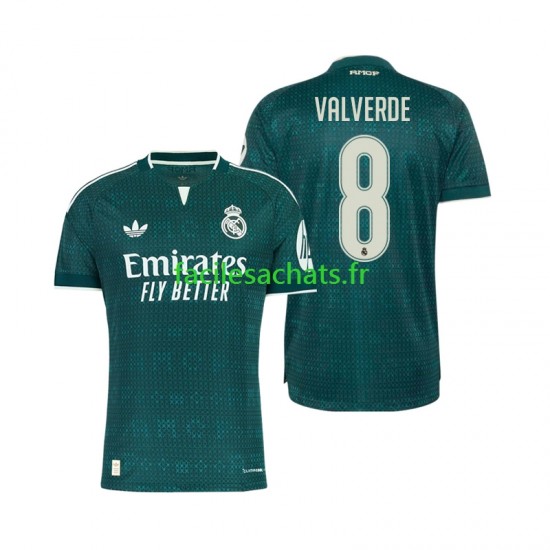 Maillot Real Madrid Federico Valverde 8 2026-2027 Extérieur Homme MC