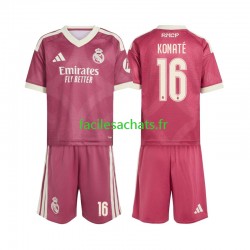 Maillot Real Madrid Ibrahima Konate 16 2026-2027 3ème Enfant MC