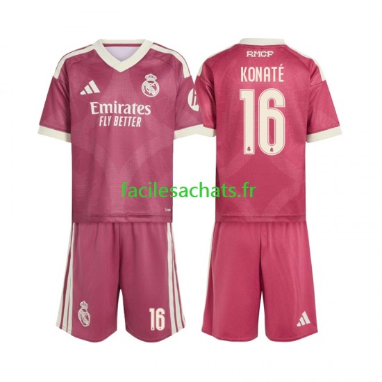 Maillot Real Madrid Ibrahima Konate 16 2026-2027 3ème Enfant MC