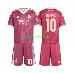 Maillot Real Madrid Kylian Mbappe 10 2026-2027 3ème Enfant MC
