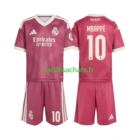 Maillot Real Madrid Kylian Mbappe 10 2026-2027 3ème Enfant MC