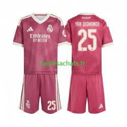Maillot Real Madrid Yan Diomande 25 2026-2027 3ème Enfant MC