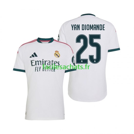 Maillot Real Madrid Yan Diomande 25 2026-2027 Domicile Homme MC