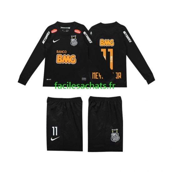Maillot Santos FC NEYMAR JR 11 Retro Classic 2012 2013 Extérieur Enfant ML