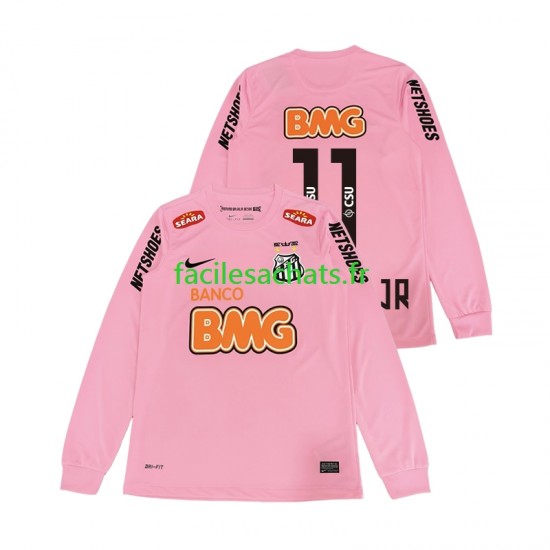 Maillot Santos FC Neymar JR 11 Retro 2012 2013 4ème Homme ML