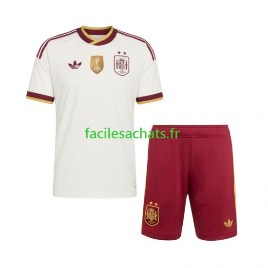 Maillot Espagne 2-star 2026-2027 Extérieur Enfant MC
