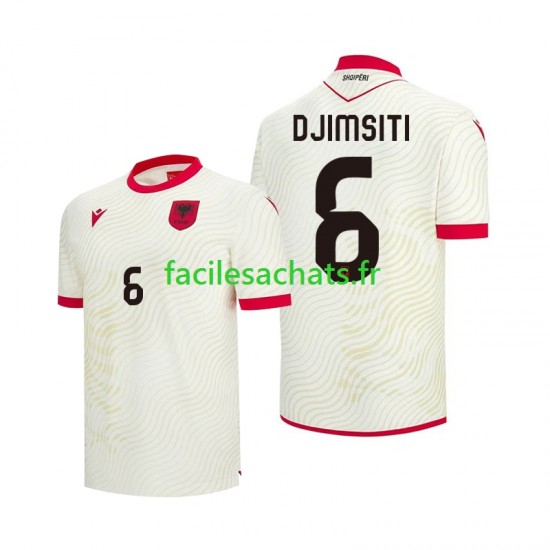Maillot Albanie Berat Djimsiti 6 Extérieur Coupe du Monde 2026 Homme MC