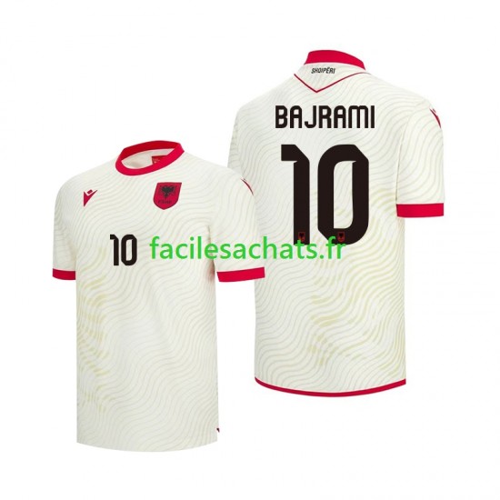 Maillot Albanie Nedim Bajrami 10 Extérieur Coupe du Monde 2026 Homme MC