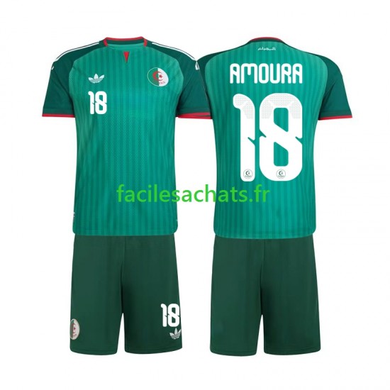 Maillot Algérie Mohamed Amoura 18 2026 Extérieur Enfant MC
