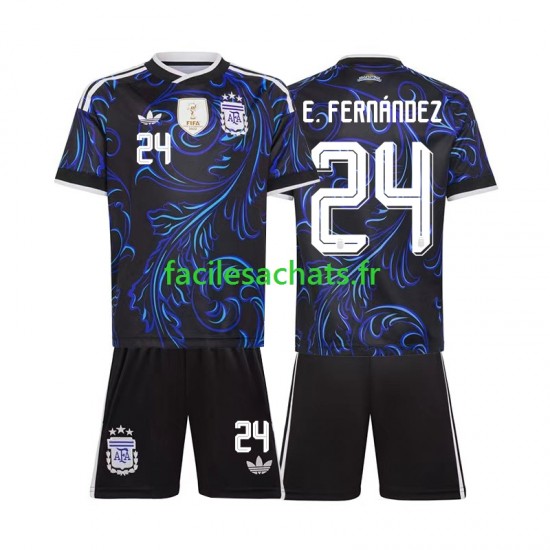 Maillot Argentine Enzo Fernandez 24 Extérieur Coupe du Monde 2026 Enfant MC