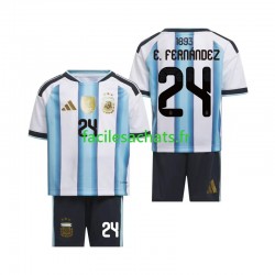 Maillot Argentine Enzo Fernandez 24 Domicile Coupe du Monde 2026 Enfant MC Maillot Argentine Enzo Fernandez 24 Domicile Coupe du Monde 2026 Enfant MC