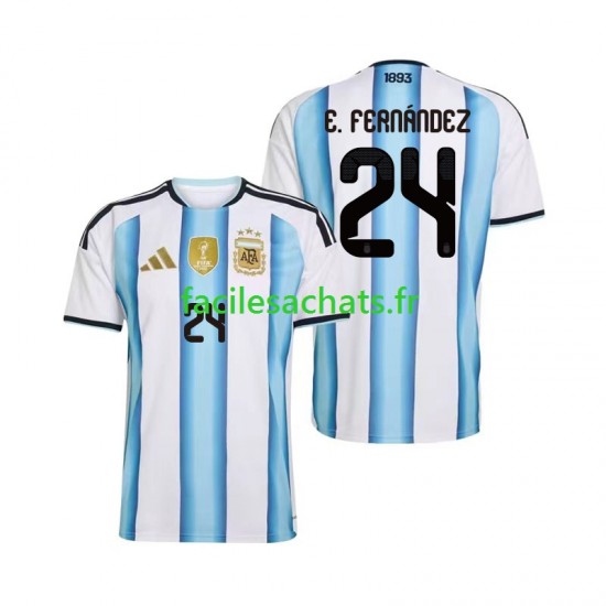 Maillot Argentine Enzo Fernandez 24 Domicile Coupe du Monde 2026 Homme MC