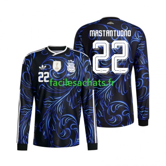 Maillot Argentine Franco Mastantuono 22 Extérieur Coupe du Monde 2026 Homme ML
