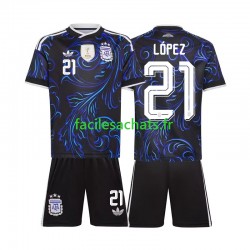 Maillot Argentine Jose Manuel Lopez 21 Extérieur Coupe du Monde 2026 Enfant MC Maillot Argentine Jose Manuel Lopez 21 Extérieur Coupe du Monde 2026 Enfant MC