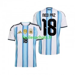 Maillot Argentine Nico Paz 18 Domicile Coupe du Monde 2026 Homme MC Maillot Argentine Nico Paz 18 Domicile Coupe du Monde 2026 Homme MC