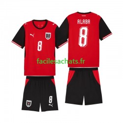 Maillot Autriche David Alaba 8 Domicile Coupe du Monde 2026 Enfant MC