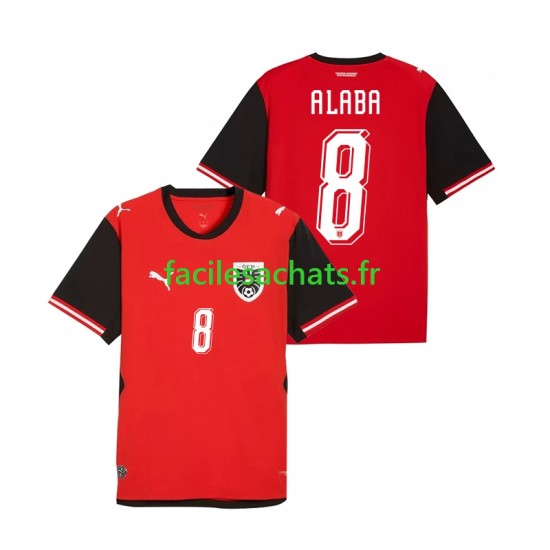 Maillot Autriche David Alaba 8 Domicile Coupe du Monde 2026 Homme MC