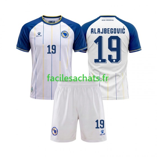 Maillot Bosnie Herzégovine Kerim Alajbegovic 19 Extérieur Coupe du Monde 2026 Enfant MC